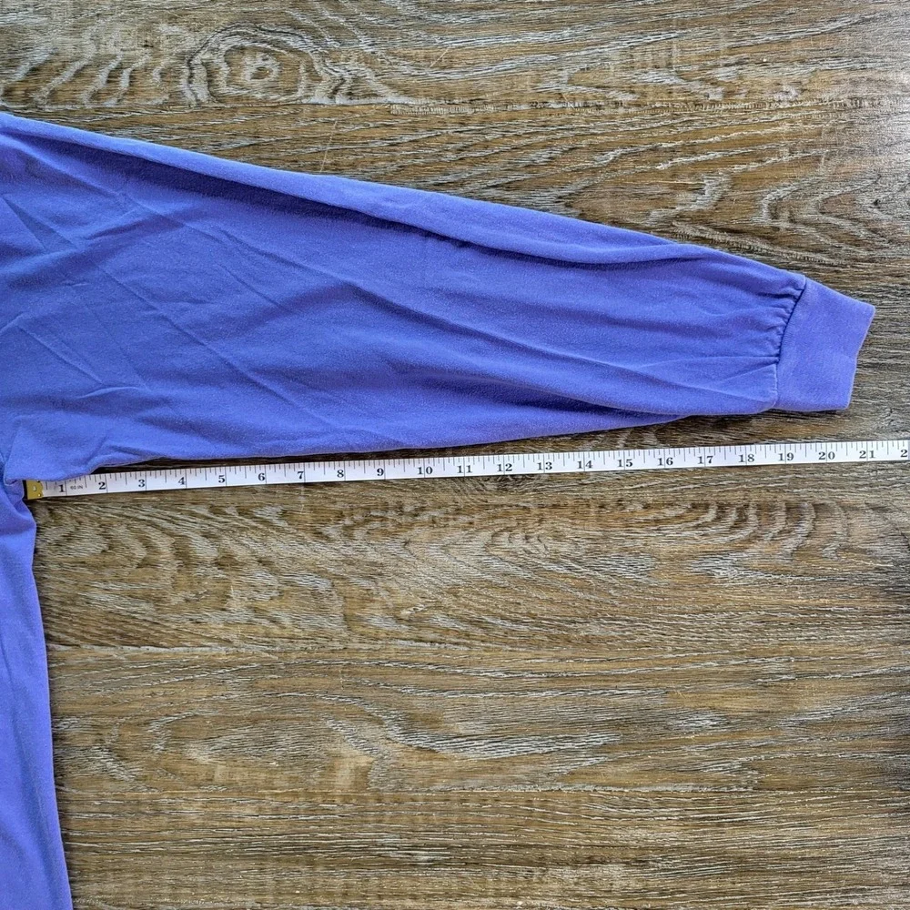 Old Row Comfort Colors Long Sleeve Pocket T-Shirt Purple Mens XL Admit Nothing